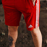 Шорты мужские трикотажные Adidas CL red Спортивные шорты летние