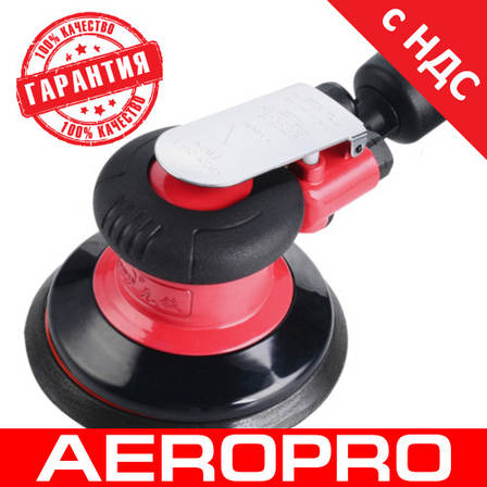 Пневматична шліфувальна машинка орбітальна 5" (125 мм, 10000об/хв) AEROPRO RP7335s (шліфмашинка), фото 1