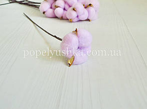 Бавовна на дротику натуральна бузкова