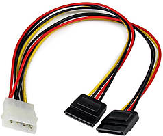 Кабель живлення Sata 2 пристрої перехідник із Млекс