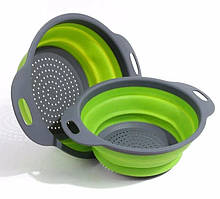 Друшляк силіконовий складаний Collapsible filter baskets 7105, 2 шт