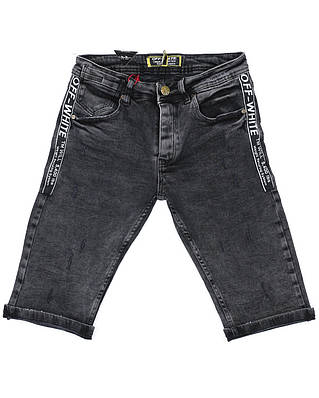 Бриджі джинс чорний MARIO "OFF-WHITE" BLK 29(Р) 0102