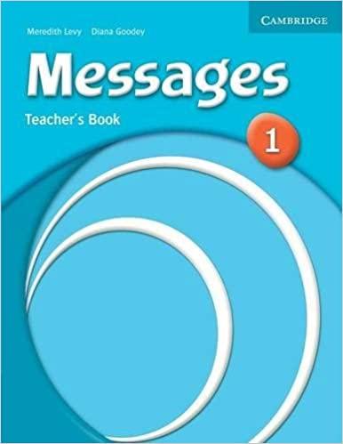Messages 1 teacher's Book