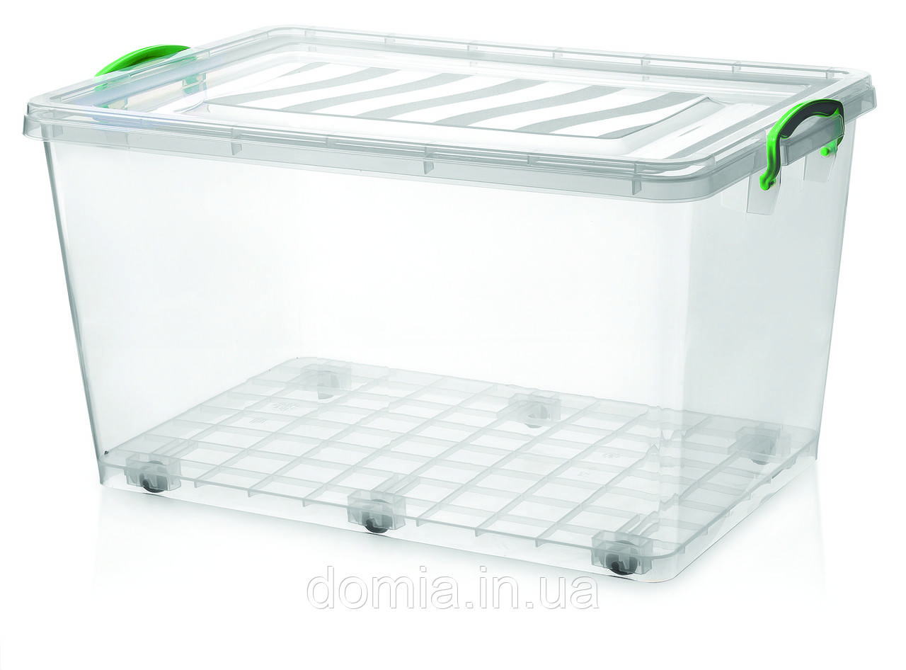 Універсальний Контейнер з кришкою на колесах (61 X 40 X 32,5 см) 50 л