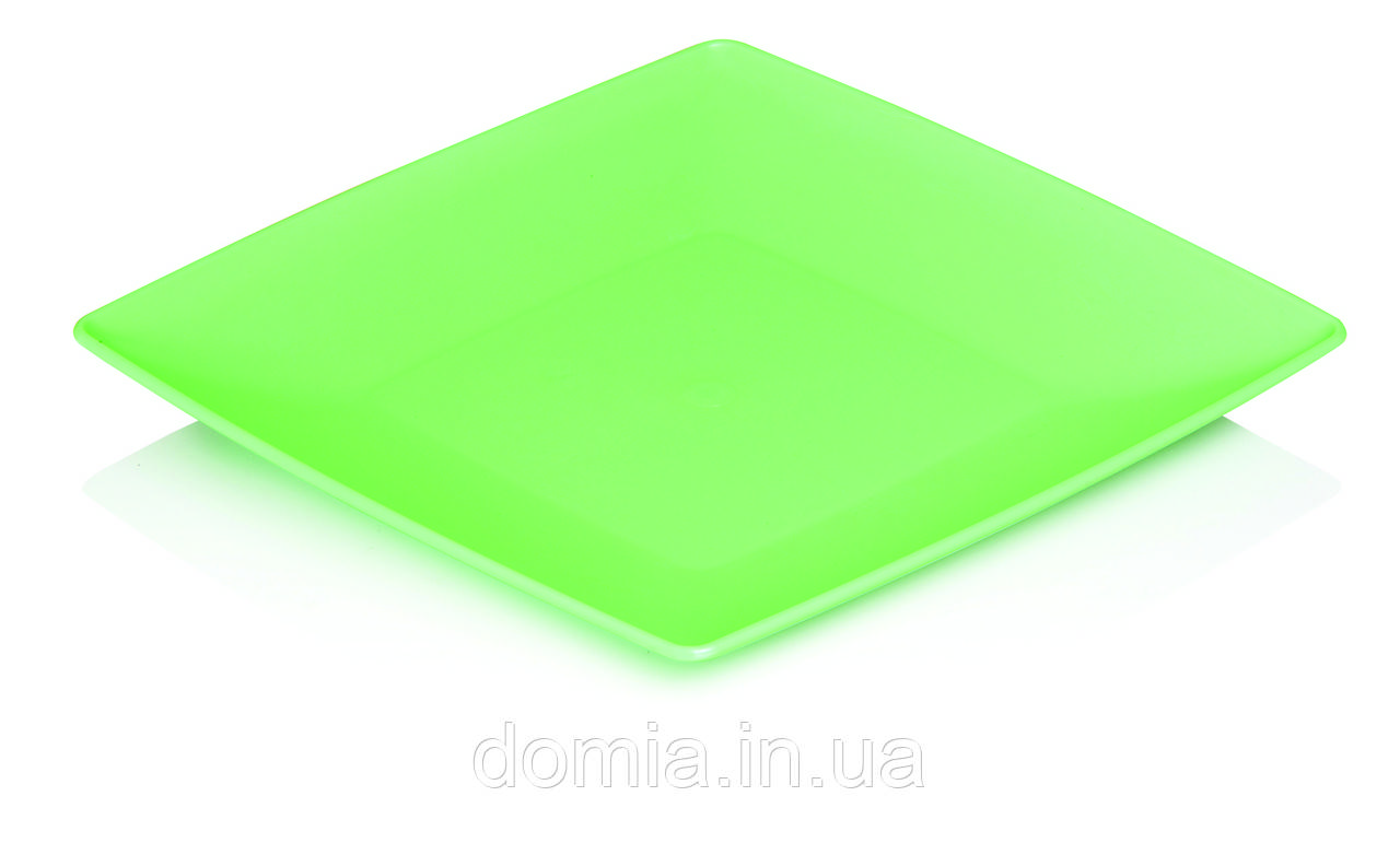Тарілка пластикова квадратна мала (19 X 19 X 2 см)