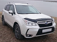 Дефлектор капота (Люкс!) мухобойка Subaru Forester 2013-2018, SIM, SSUFOR1312