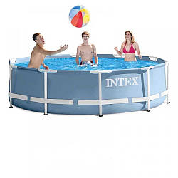 Каркасний басейн Intex Prism Frame Pool 26712 366 см х 76 см з фільтрувальним насосом і картриджем