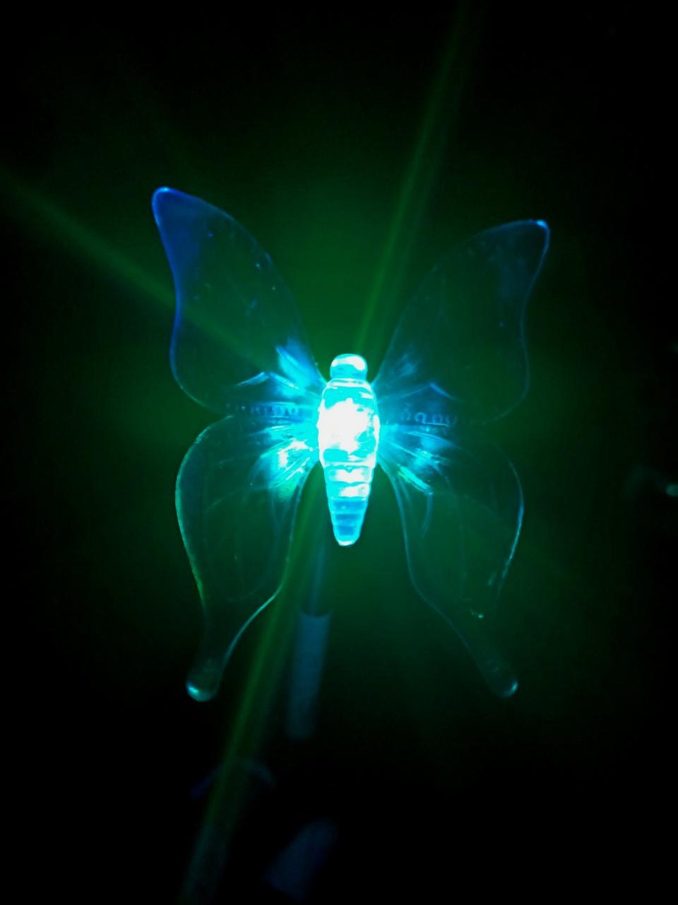 Садовый газонный Led светильник на солнечной батарее "Бабочка" RGB (плавная смена цвета) - фото 9 - id-p1159236833