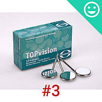 Зеркало стоматологическое плоское с родиевым покрытием №3, TOPvision FS Rhodium (Hahnenkratt)