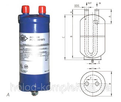 Оздобник рідини Alco Controls А 13-507 — 3,8 lit