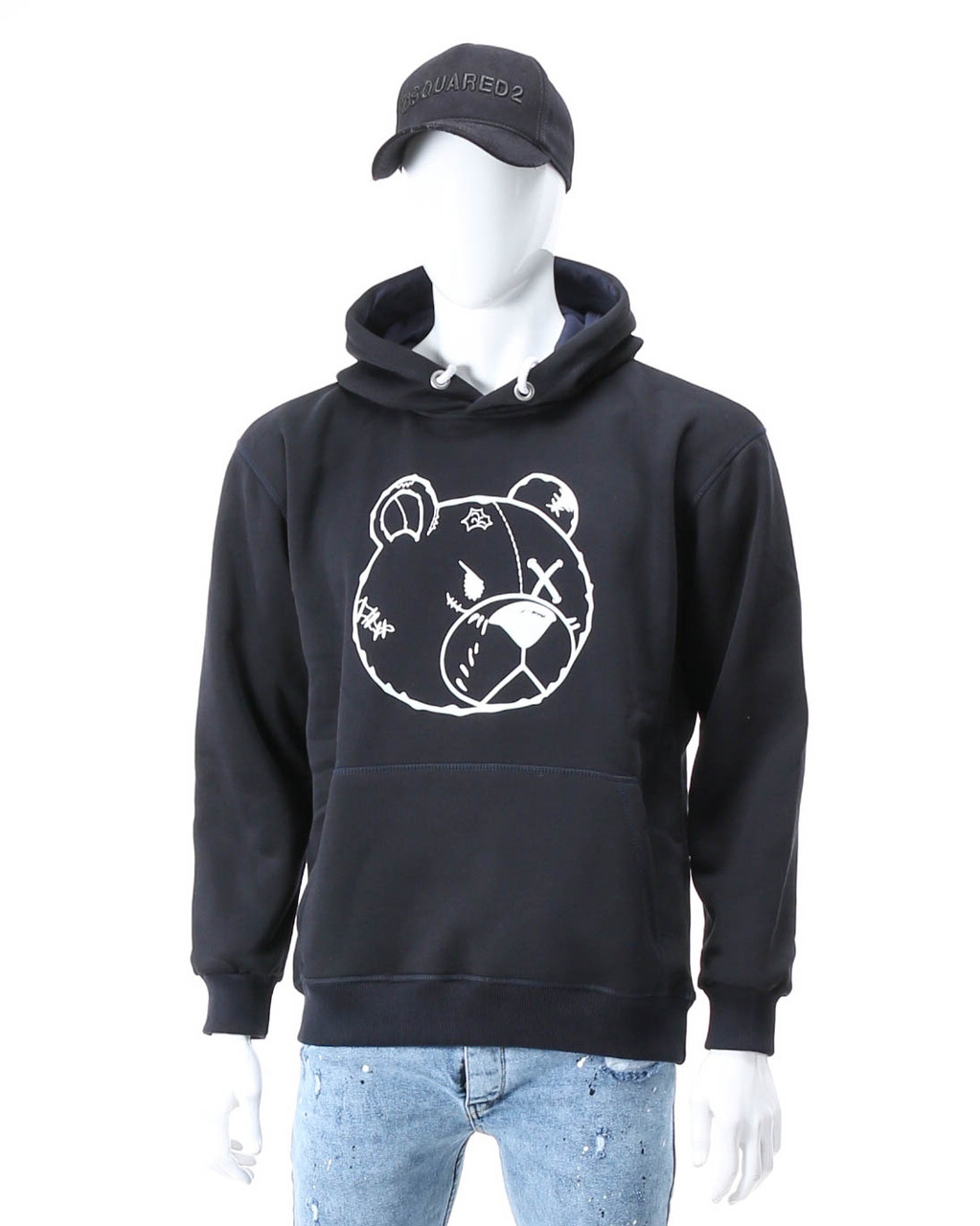 Худі осінь-зима т синій PHILIPP PLEIN з принтом Ведмедик T-2 DBLU XXL (Р) 19-579-203
