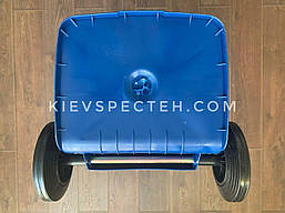 Бак для сміття "Алеана" на колесах 120 л, синій, фото 4