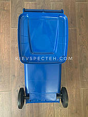 Бак для сміття "Алеана" на колесах 120 л, синій, фото 3