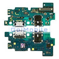 Шлейф (плата зарядки) Samsung A20e (A202) з роз'ємом зарядки, навушників, мікро, мікросхемою оригінал (Китай)