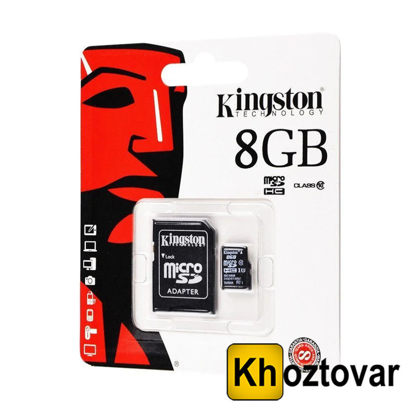 Картка пам'яті з перехідником MicroSD Kingston <unk> 8 gb