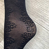 Шкарпетки жіночі капронові з малюнком Шугуан, розмір 37-40, чорні, В081-301, фото 4