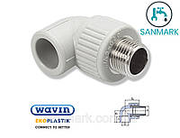 Кут (коліно) WAVIN EKOPLASTIK 90° 20х1/2" (зовнішня різьба) SKOE02020X