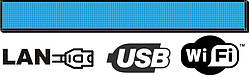 Бігуща строка  32х288см. (табло, екран) синя світлодіодна