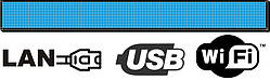 Бігуща строка  32х320см. (табло, екран) синя світлодіодна