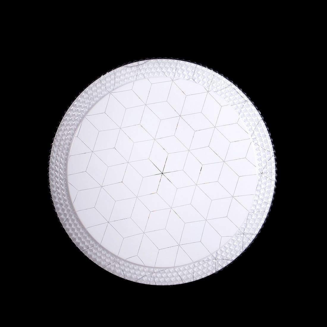 Кругла біла світлодіодна люстра з пультом керування 27W*2 DIMMER 3000-6000K