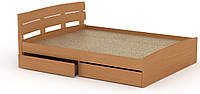 Кровать с 4 ящиками Модерн-160 КОМПАНИТ Бук (213.2х165.2х80 см)