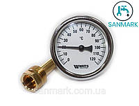 Термометр биметаллический Watts T63/50 (F+R801 OR 63mm 0-120°C)