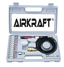 Зачисна машина, гравер пневматична з комплектом каменів AIRKRAFT AT-010K (пневмоинстумент,від компресора), фото 3