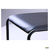 Офісний стілець AMF Аскона чорний на металевих ніжках, фото 7