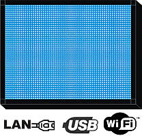Бігуща строка  48х64см. (табло, екран) синя світлодіодна
