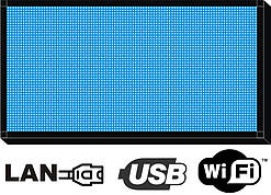 Бігуща строка  48х96см. (табло, екран) синя світлодіодна