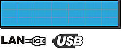 Бігуща строка  48х224см. (табло, екран) синя світлодіодна