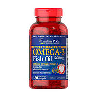 Рыбий жир (омега-3) Puritan's Pride Omega-3 Fish Oil 1200 mg double strength 180 softgels