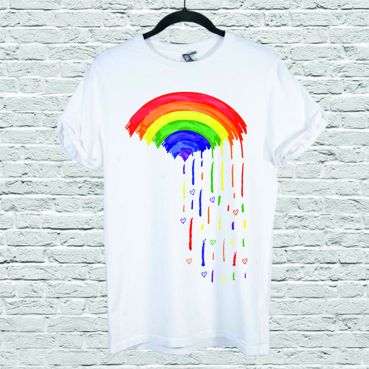 Футболка YOUstyle Love Rainbow 0057 M White
