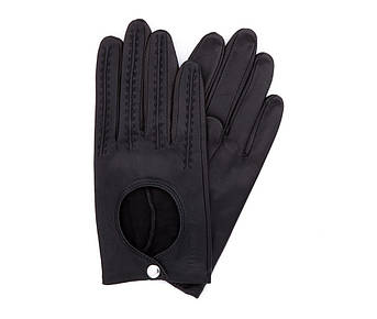 Чорні жіночі шкіряні рукавички Wittchen 46-6-290-1-L
