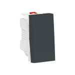 Unica NEW Вимикач кнопковий антрацит 1 модуль