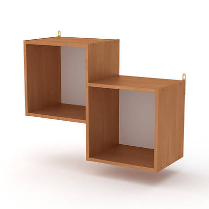 Полиця-2 навісна вільха Компаніт (75х30х57 см)