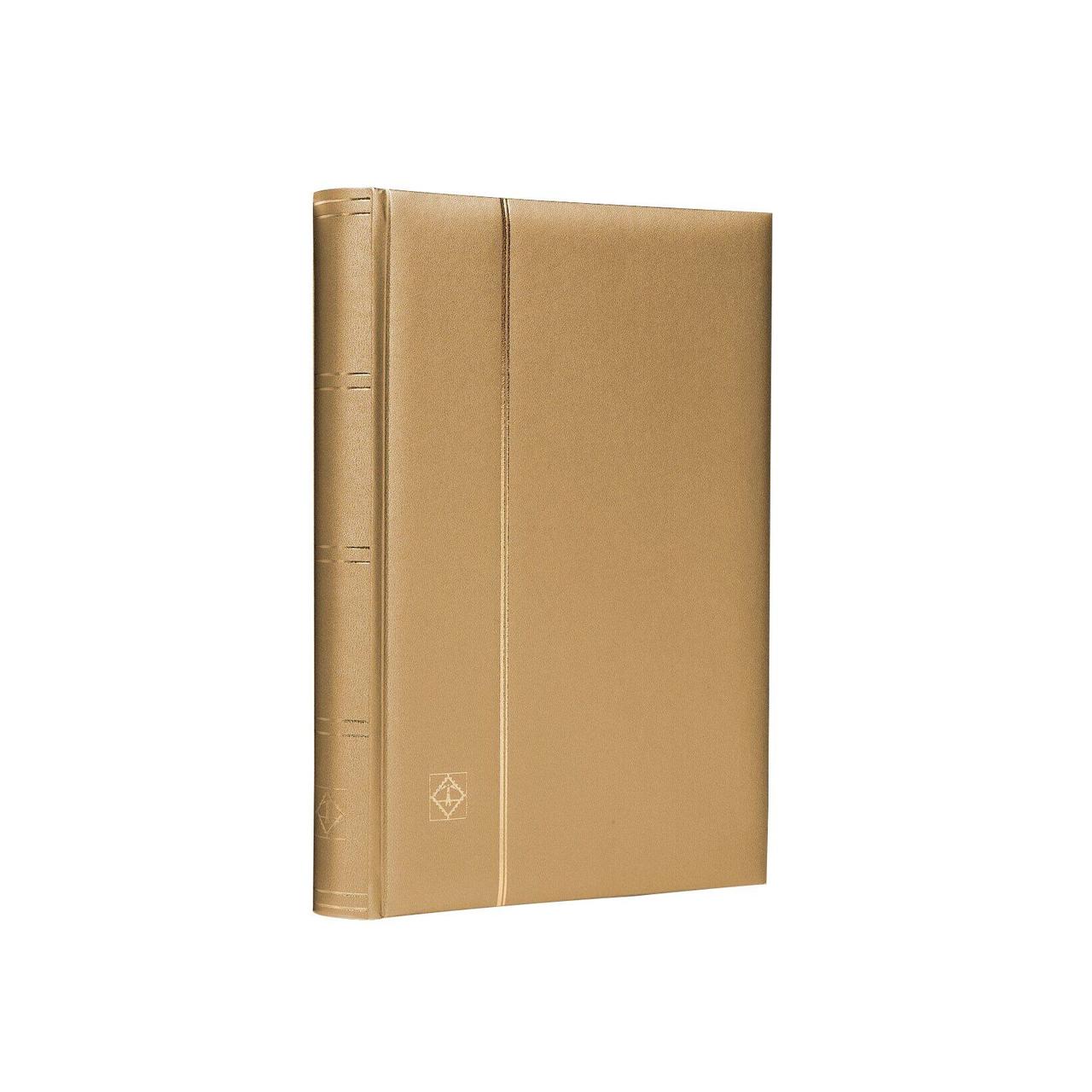 Альбом Leuchtturm для марок (кляссер) COMFORT "Metallic Edition" з 32 листами з чорного картону, мягкая