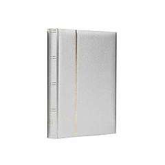 Альбом Leuchtturm для марок (кляссер) COMFORT "Metallic Edition" з 32 листами з чорного картону, мягкая