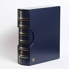 Альбом Leuchtturm, GRANDE GIGANT для монет в холдерах або банкнот, з футляром, синій