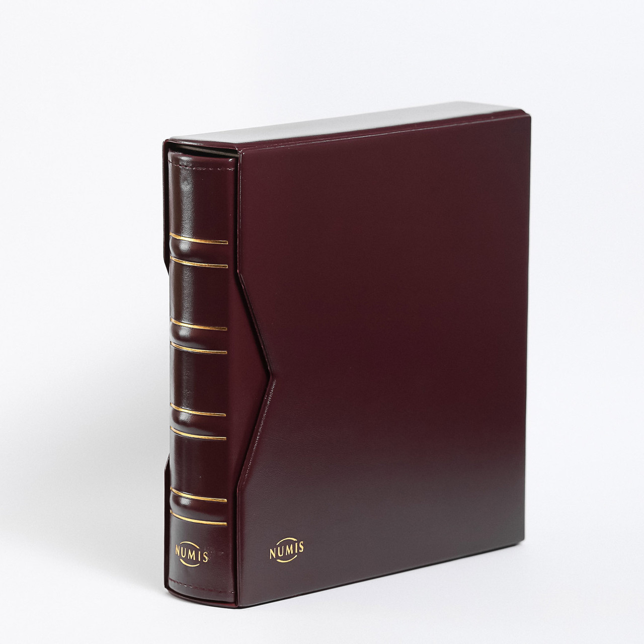 Альбом для монет або банкнот Leuchtturm, NUMIS, з футляром, без листів, червоний