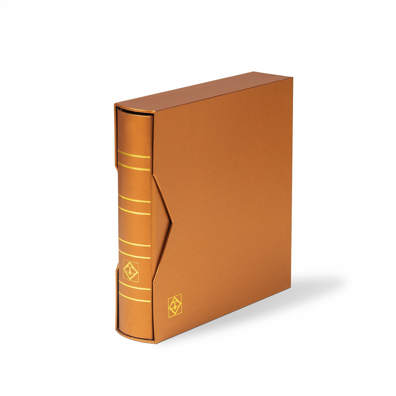 Альбом для монет або банкнот Leuchtturm, NUMIS METALLIC EDITION, з футляром, без листів, бронза