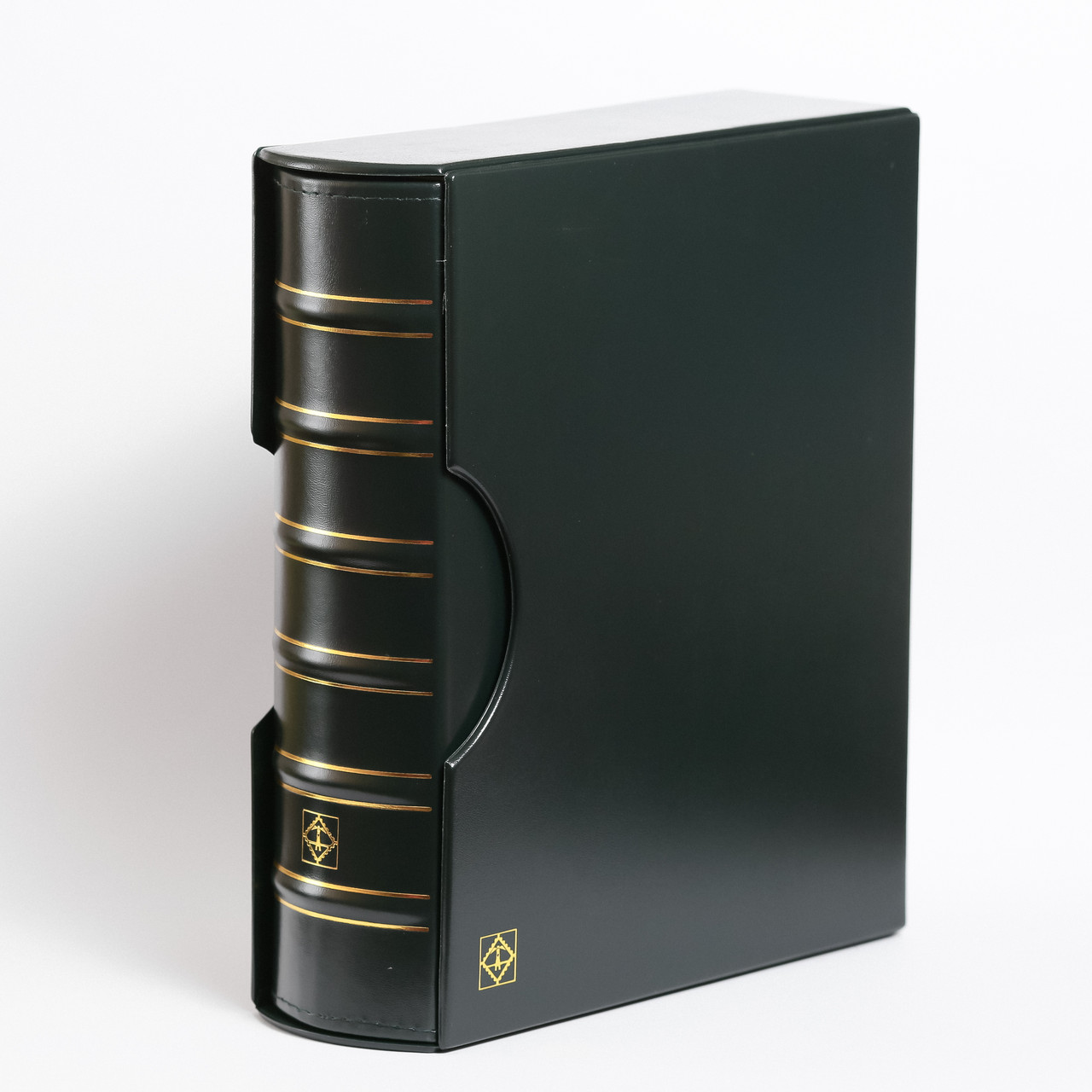 Альбом Leuchtturm, GRANDE GIGANT, для монет в холдерах або банкнот, з футляром, зелений