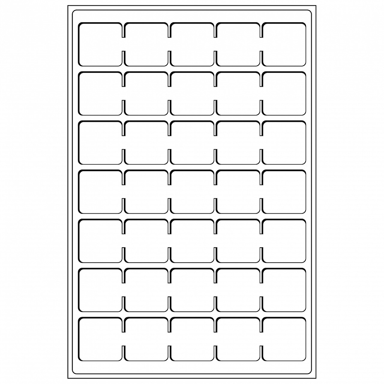 Лоток Leuchtturm для монет (комірка 38*38)