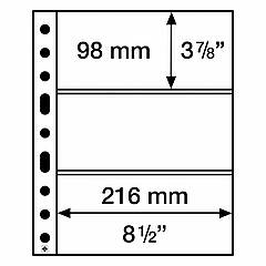 Листи Grande Light до альбому Leuchtturm, GRANDE, для банкнот, 3С