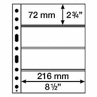 Листи Grande Light до альбому Leuchtturm, GRANDE, для банкнот, 4С