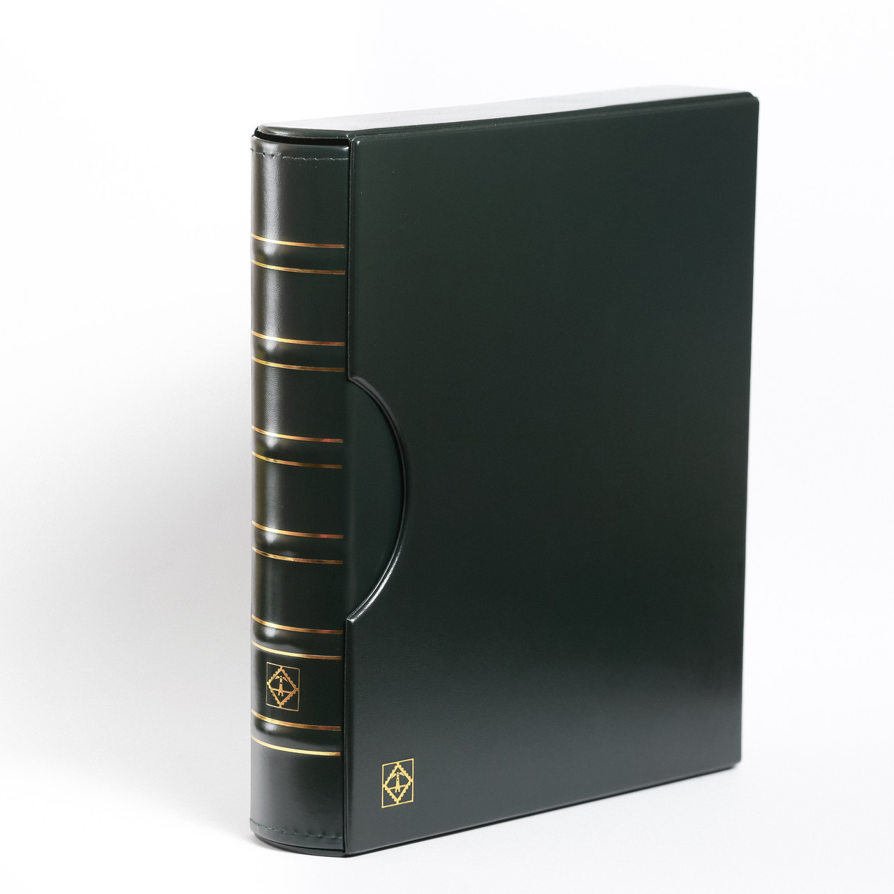 Альбом Leuchtturm, GRANDE для монет в холдерах або банкнот, з футляром, зелений
