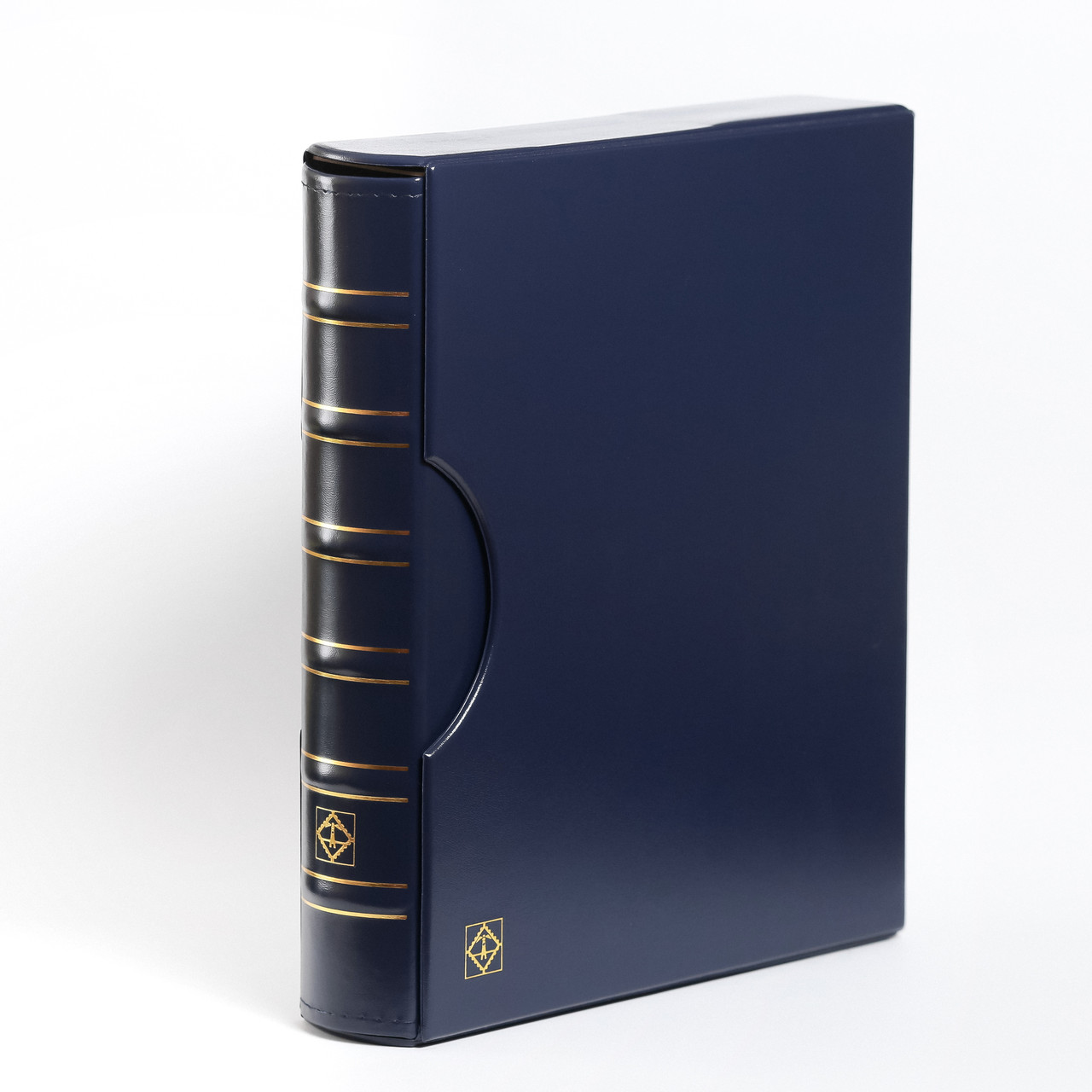 Альбом Leuchtturm, GRANDE для монет в холдерах або банкнот, з футляром, синій