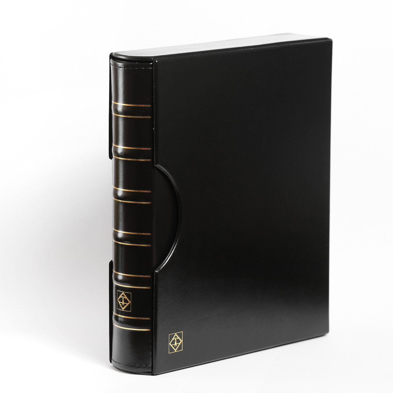 Альбом Leuchtturm, GRANDE для монет в холдерах або банкнот, з футляром, чорний