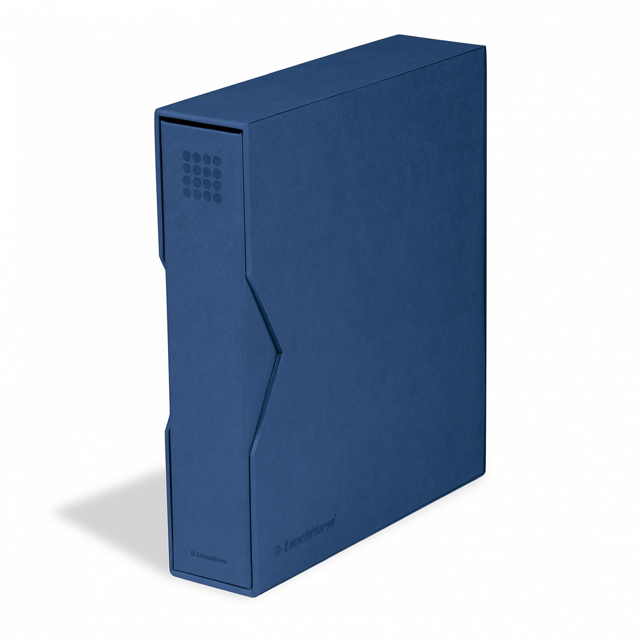Альбом Leuchtturm, OPTIMA PUR вместимостью (до 60 листів), для монет або банкнот, з футляром,синій