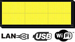 Бігуща строка  32х96см. (табло, екран) жовта світлодіодна